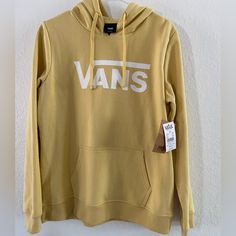 Nwt Pale Yellow Vans Hoodie Never Worn Still With Tags Size M Bundle And Save!! Offers Welcomed Vans Pullover, Vans Sweater, Vans Yellow, Yellow Vans, Vans Hoodie, Hoodie Women, Mens Vans, Womens Vans, Pale Yellow