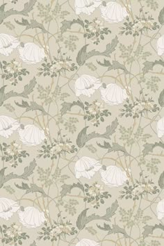 Magnolia Home Gwendolyn Peel-and-Stick Wallpaper | AnthroLiving Green Peel And Stick Wallpaper, Laundry Room Wallpaper, Bathroom Farmhouse Style, Bathroom Farmhouse, Paint Wallpaper, Magnolia Leaves, Wallpaper Green, Bathroom Idea, Candles For Sale