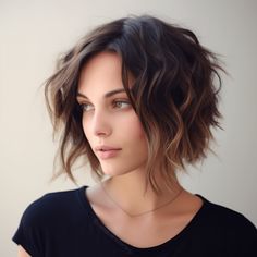 The “Bubble Bob” Cut Is Trending – Here Are 25 Amazing Ideas For You Boho Bob Haircut, Short Funky Bob Hairstyles, Types Of Bob Hairstyles, Short Bob With Texture, Disconnected Bob Haircut, Messy Bob Hairstyles For Thick Hair, Shaggy Bob Thick Hair, Razor Cut Bob For Thick Hair, Bubble Bob Haircut 2024