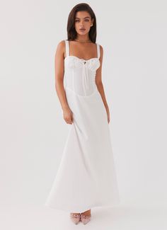 Lucie Linen Maxi Dress - White Linen Drawstring Dress, Drawstrings Dress, Sorority Rush Outfits, Italian Summer Outfits, Rush Outfits, Long Sleeve Knit Dress, Linen Maxi Dress, Dressy Tops, Guest Outfit