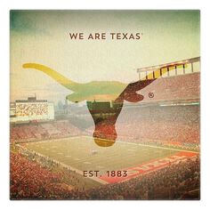 the texas longhorns football team is depicted in this poster