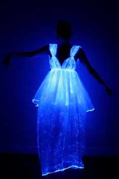 Cinderella Fiber Optic Light Up Dress PDF Pattern Glow School Dance, Fiber Optic Dress, Light Up Dress, Light Costume, Scrunchie Pattern, Jellyfish Aesthetic, Games Outfits, Fiber Optic Light, Light Up Dresses