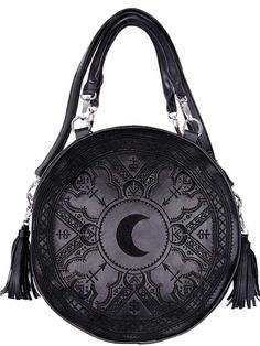 PRICES MAY VARY. Faux Leather Witchy Accessories Modern, Henna Moon, Unique Henna, Gothic Mode, Gothic Bag, Black Henna, Gothic Shop, Estilo Hippy, Fall Handbags