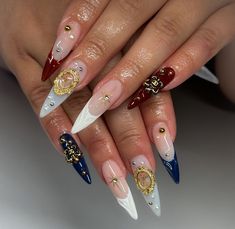 Maximalist Nails, Cute Nails Ideas, Skincare Aesthetics, Dope Jewelry Accessories, Toenail Designs, Nails Luxury, Girly Acrylic, Claw Nails, Stylish Nails Designs