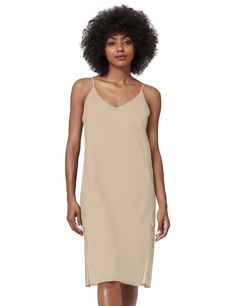 PRICES MAY VARY. 100% Cotton: The full slip for under dress is made of 100% cotton, unlike polyester halter dresses, cotton petticoats are softer to the skin, lightweight, breathable, and anti-static, so you can wear them while you sleep. Features: Elegant women slip dresses features a deep V-neckline to show off your attractive figure, and adjustable spaghetti straps that can be adjusted to fit your height. Protect Privacy: Adjustable Spaghetti Long Camisole Perfect for those slightly see-throu Halter Dresses, Chest Design, Dresses Cotton, Shapewear Dress, Cotton Nightgown, Slip Dresses, Dress Slip, Under Dress, Dress 100