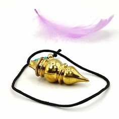 new brass dowsing pendulum Set You Free, High Energy