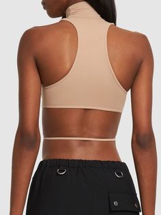 Find ANDREADAMO Sculpting Jersey Halter Neck Top on Editorialist. Pull on. Cutout details. SIZING:,XS,S/M=M,L/XL=L,XXL. Model is wearing a sizeS Halter Neck Top, Halter Neck, Top Brands, Luxury Fashion, Sports, How To Wear