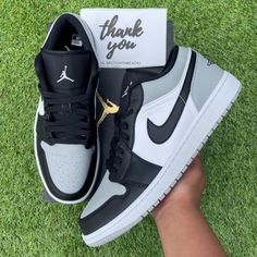 Air Jordan 1 Low Men ‘Shadow Toe’ No Trades/Swaps Brand New. Never Worn. Air Jordan 1 Low Men ‘Shadow Toe’ Sneakers. Og Box Included. Essential For Your Wardrobe. Hype Essential. [All Sales Are Final] 100% Authentic Size Available: 11 Us Men Tags: #Airjordan1 #Airjordan1low #Jordans #Sneakers #Airjordan1lowshadowtoe Jordan 1 Low Men, Low Jordans, Aj1 Low, Crocs Fashion, Pretty Sneakers, Nike Fashion Shoes, Cute Nike Outfits, Pretty Shoes Sneakers, Nike Air Jordan 1 Low