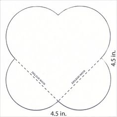 the heart shape is cut out into four pieces