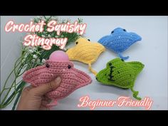 crochet squissy stinggy - beginner friendly fishy toy pattern