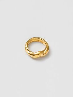 Beyond basic. • 14k gold plated bronze twist ring • Band measures 7mm at widest point • Made with recycled metals • Available in size 5-9 Twist Ring Band, Twisted Band Ring, Makeup Sale, Twist Ring, Knot Ring, Charm Rings, Recycled Metal, Engraved Items, Ring Size Guide