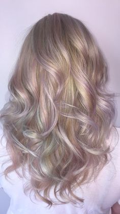 Blonde Hair with Baby Pink Balayage Pink Lowlights In Blonde Hair, Highlights Pink, Pink Balayage, Best Ombre Hair, Holographic Hair, Pink Ombre Hair, Thick Hair Remedies, Beautiful Blonde Hair