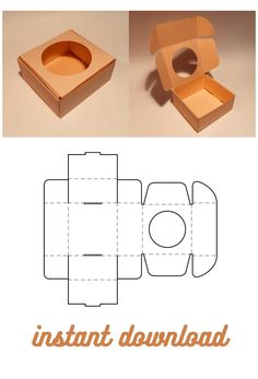 the instructions for how to make an origami toilet paper box with no lid