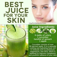 an advertisement for the best juice for your skin