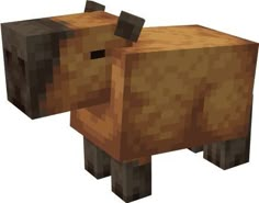 an animal made out of wood is shown in this pixel art style image, it appears to be brown and black