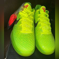 Grinch 2020. Dead Stock Kobe 6, Shoes Nike, Grinch, Womens Shoes Sneakers, Limited Time, Nike Shoes, Shoes Sneakers, Size 6, Women Shoes