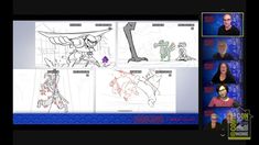 the animation storyboard shows how to draw cartoon characters