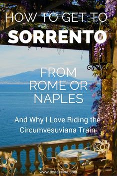 the cover of how to get to sorrento from rome or naples and why i love riding the circumvesu