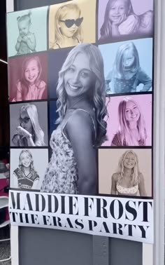 there is a sign that says maddie frost on it