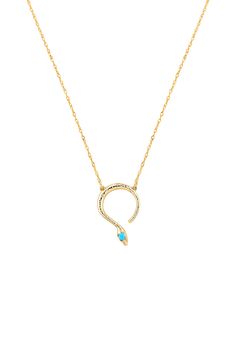 Gold filled brass snake pendant necklace with turquoise CZ 

Length : 48 cm Snake Pendant, Gold Snake, Black Rhodium, Gold Pendant Necklace, Accessories Rings, Stylish Design, Ring Earrings, Jewelry Shop, Click Here