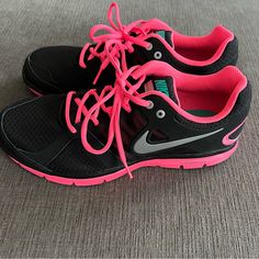 New Womens Nike Lunar Forever 2 Sneakers Size 10.5 Black/Pink/Silver Swoosh No Box Please See Photos For Details Black And Pink Nike Shoes, Pink Nike Shoes, Nike Lunar, Pink Nikes, Womens Nike, Nike Womens, Birthday Gift Ideas, New Nike, Sneakers Black