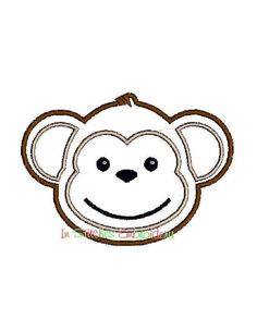 a monkey's face with a smile on it