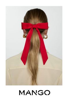 Take advantage of the best discount of the year with Black Friday, Maxi bow, Satin, Hair clip, Party and events collection Red Mango, Hair Clip, Hair Clips, Black Friday, Mango, Hair Accessories, Satin, Hair, Red