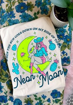 (1) Neon Moon Tee by kaeraz | Womens Graphic Tees | 90s Country Cowgirl | Brooks Strait Vintage Retro Aesthetic Graphic Tees, Womens Graphic Tees Vintage, Core Aesthetics, 70s T Shirts, Moon Graphic Tee, Business Vision, Neon Moon, Space Cowgirl, Moon Graphic