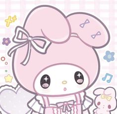 ✨🌷 Sanrio Pfp My Melody, My Melody And Kuromi Pfp, My Melody Pfp, Melody Pfp, Sanrio Pics, Melody Icon, My Melody Cute, Soft Board, Sanrio Pink