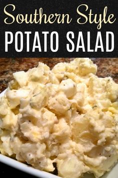 this southern style potato salad is the perfect side dish for any meal it's made with potatoes and mayonnaise