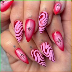 pink and red together are undefeated 😍❤️🩷 #naildesigns #nailinspiration #sanantonionails #sanails #satxnails #sanantonionailsalon… | Instagram Pink Candy Nails, Pink Funky Nails, Extravagant Nails Designs, Luxe Nails, Glossy Nails, Long Nail Designs, Fall Acrylic Nails, Unique Acrylic Nails