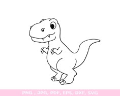 a cartoon dinosaur with a bow tie on it's neck