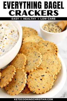 everything bagel crackers are easy and healthy, they're ready to be eaten