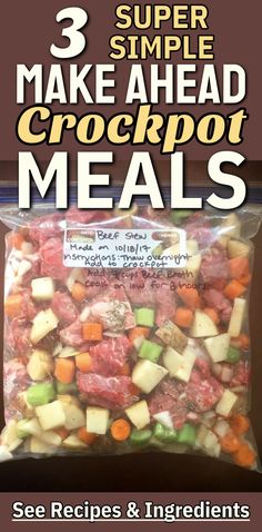 Beef Stew Freezer Meal Crockpot, Roast Crockpot Meals, Post Partum Dinner, Freezer Pot Roast, Crockpot Freezer Bag Meals, Freezer Dump Meals Crock Pots, Make Ahead Casseroles To Freeze, Beef Stew Freezer Meal, Casseroles To Freeze