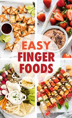 easy finger foods are the perfect appetizer for any party