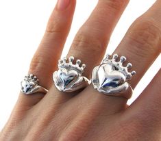 Handmade Claddagh Ring, Celebrity Jewelry, Chunky Claddagh, Unique Claddagh, Irish Jewelry, Celtic Promise Ring, Gifts for Her 115 177 187 Irish Promise Rings, Celtic Claddagh Ring, Claddagh Necklace, Hand Carved Ring, Silver Claddagh Ring, Jewelry Chunky, Claddagh Ring, Celebrity Jewelry, Carved Ring