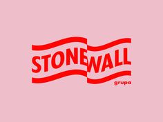 the logo for stonewall group, which has been designed to look like an american flag