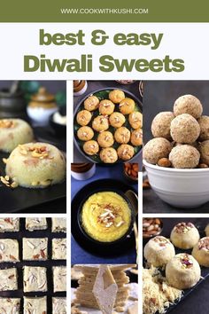 the best and easy diwali sweets to make for desserts, snacks or appetizers