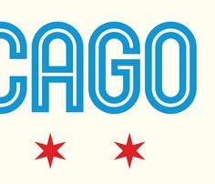 the chicago sign has three stars on it