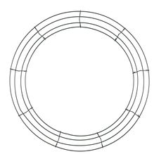 a drawing of a circular wire frame