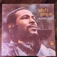 the album cover for marvin gayle's what's going on is shown