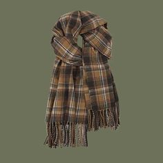 Discover a classic look with this plaid scarf and shawl crafted from luxurious polyester. Make a timeless fashion statement with this Vintage Plaid Cashmere Scarf. DetailsPattern Type: PlaidMaterial: PolyesterScarves Type: Scarf, Shawl Preppy Mode, Winter Preppy, Warm Scarves, Long Sweaters For Women, Shawl Style, Chic Shirts, Flared Sleeves Top, Women Scarf, High Street Fashion