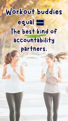 Two workout buddies, also called accountability partners, share their fitness plans with workout routines for summer. Workout Buddy, Accountability Partner, Buddy Workouts, Workout Results