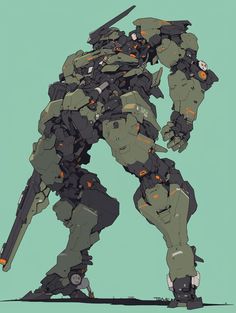 Armored Core Mech Art, Mecha Design Concept Art, Mech Suit Concept Art, Mech Armor, Battle Robots, Robot Animal, Futuristic Robot, Space Ship Concept Art