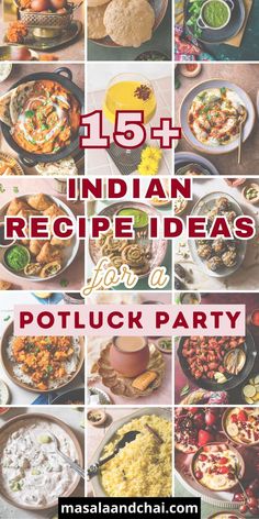 Are you attending an Indian Food Potluck Party and looking for ideas? Here are all of the best dishes including easy Indian vegetarian recipes, appetizers, and work appropriate options! Indian Appetizers For Party Vegetarian, Indian Potluck Recipes, Indian Potluck Ideas, Indian Party Food Ideas, Indian Appetizers For Party, Vegetarian Recipes Appetizers, Indian Food Party, Indian Food Items