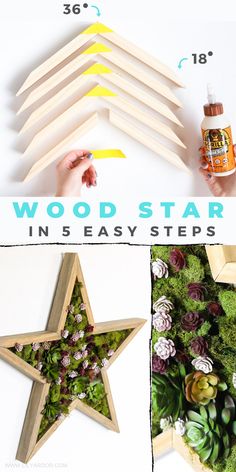 how to make a wood star in 5 easy steps