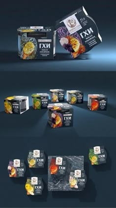 the packaging design is designed to look like it has many different types of food in it