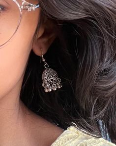 Trendy Silver Jewelry, Earrings Aesthetic, Fancy Jewellery Designs, Silver Jewellery Indian, Traditional Earrings, Quick Outfits