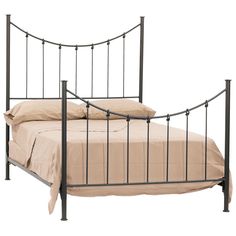 Knot Wrought Iron Bed Iron Twin Bed, Iron Headboard, Iron Beds, Wrought Iron Beds, Wrought Iron Bed, Natural Bedding, Iron Accents, California King Bedding, Iron Bed