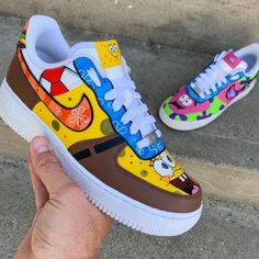 Custom Trainers, Painted Shoes Diy, Custom Sneakers Diy, Af1 Custom, Custom Painted Shoes, Custom Shoes Diy, Nike Shoes Air Force, Nike Air Force 1s, Painted Sneakers